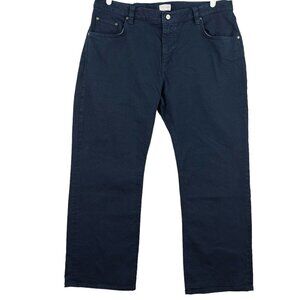 TECOVAS Men's Navy Denim Jeans Size 40x30 Straight Leg Mid Rise Stretch